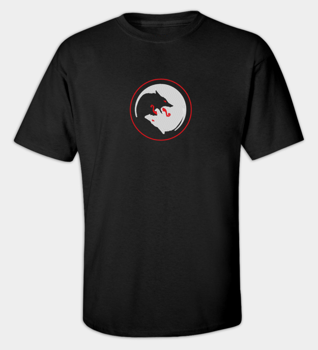Camiseta bordada Lobos de Odín