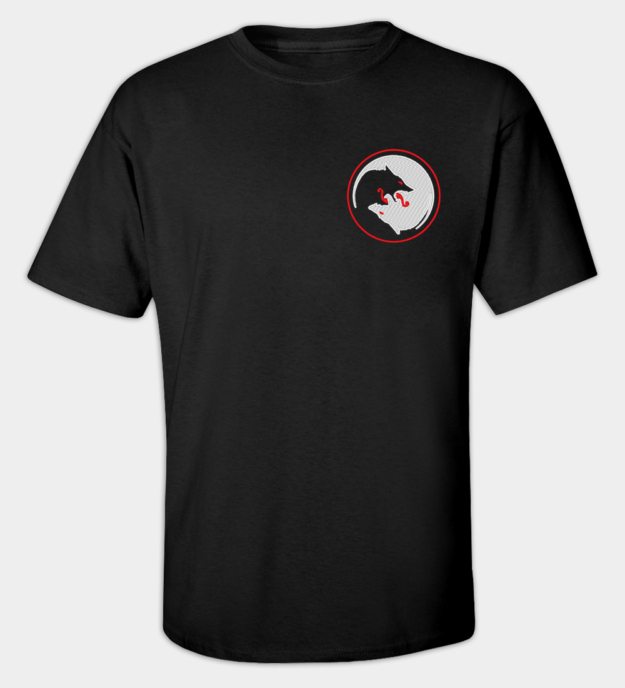 Camiseta bordada Lobos de Odín