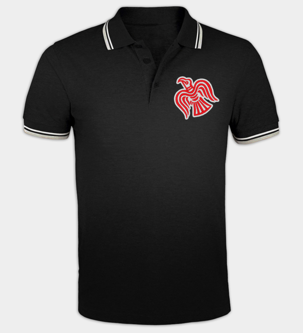 Polo bordada Cuervo Vikingo