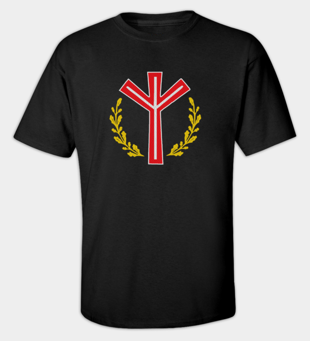 Camiseta bordada Runa Algiz