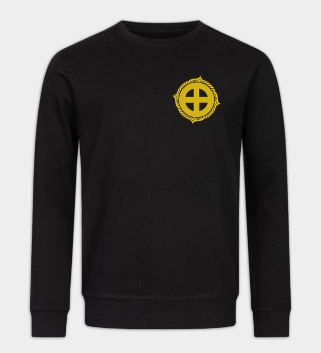 Sudadera bordada Cruz Solar