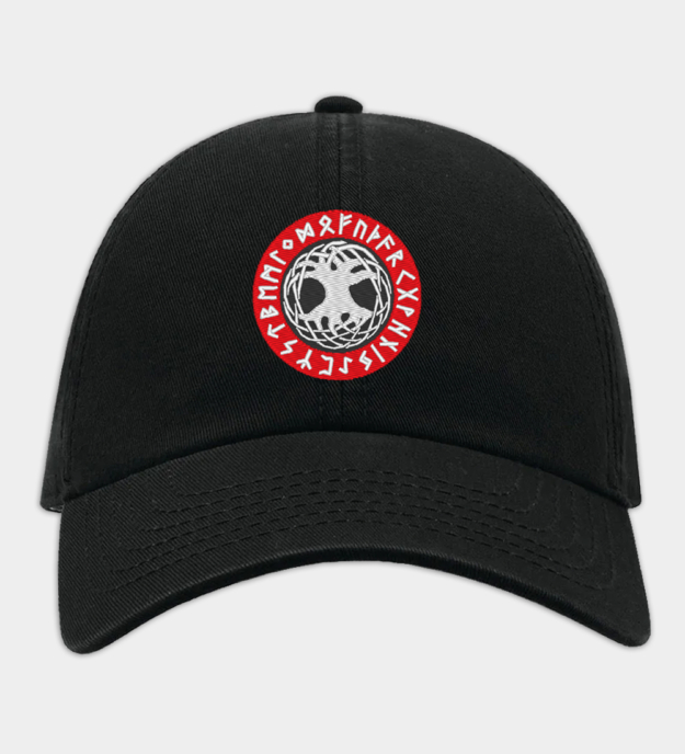 Gorra de Béisbol Bordada Motivo Yggdrasil